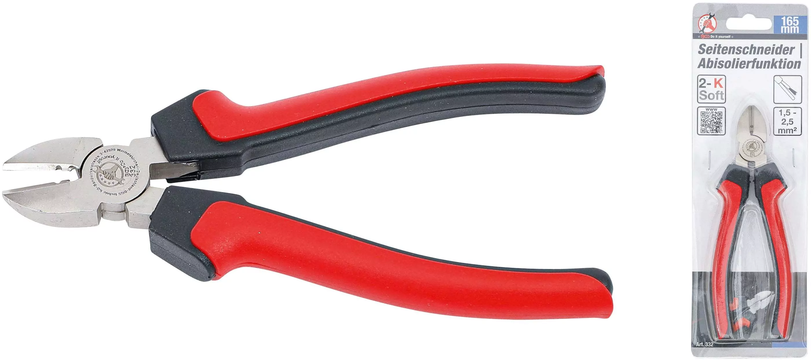 Seitenschneider | Abisolierfunktion | 165 mm