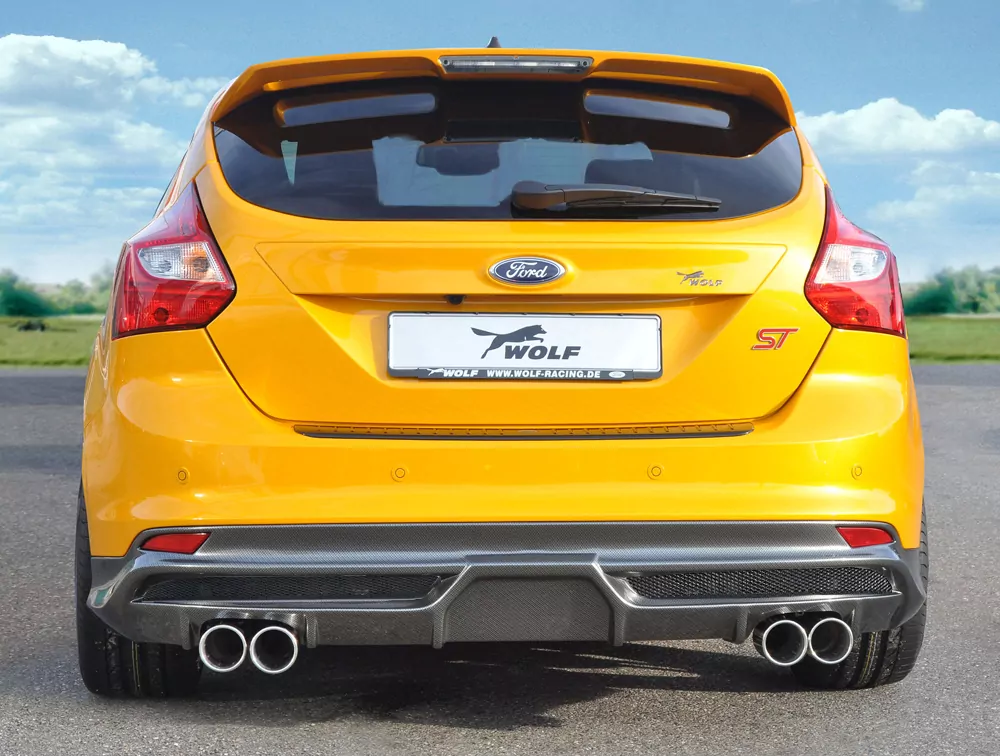 Wolf Halbanlage (VSD+ESD) mit Doppelendrohr li/re für Ford Focus 3 ST 5-tür. (Lim.) 08.12-