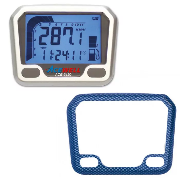 Multifunktionelles Digitalinstrument, Carbon-blau, Nur Für Yfm 660/700, Tacho-drehzahlme.-uhr-tankan.