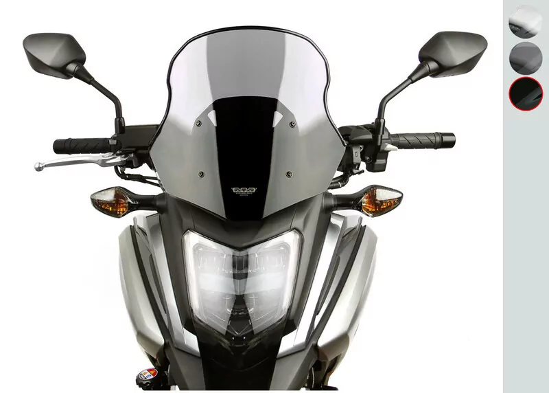 MRA Tourenscheibe T, HONDA NC 700 X, 12-15, schwarz mit ABE