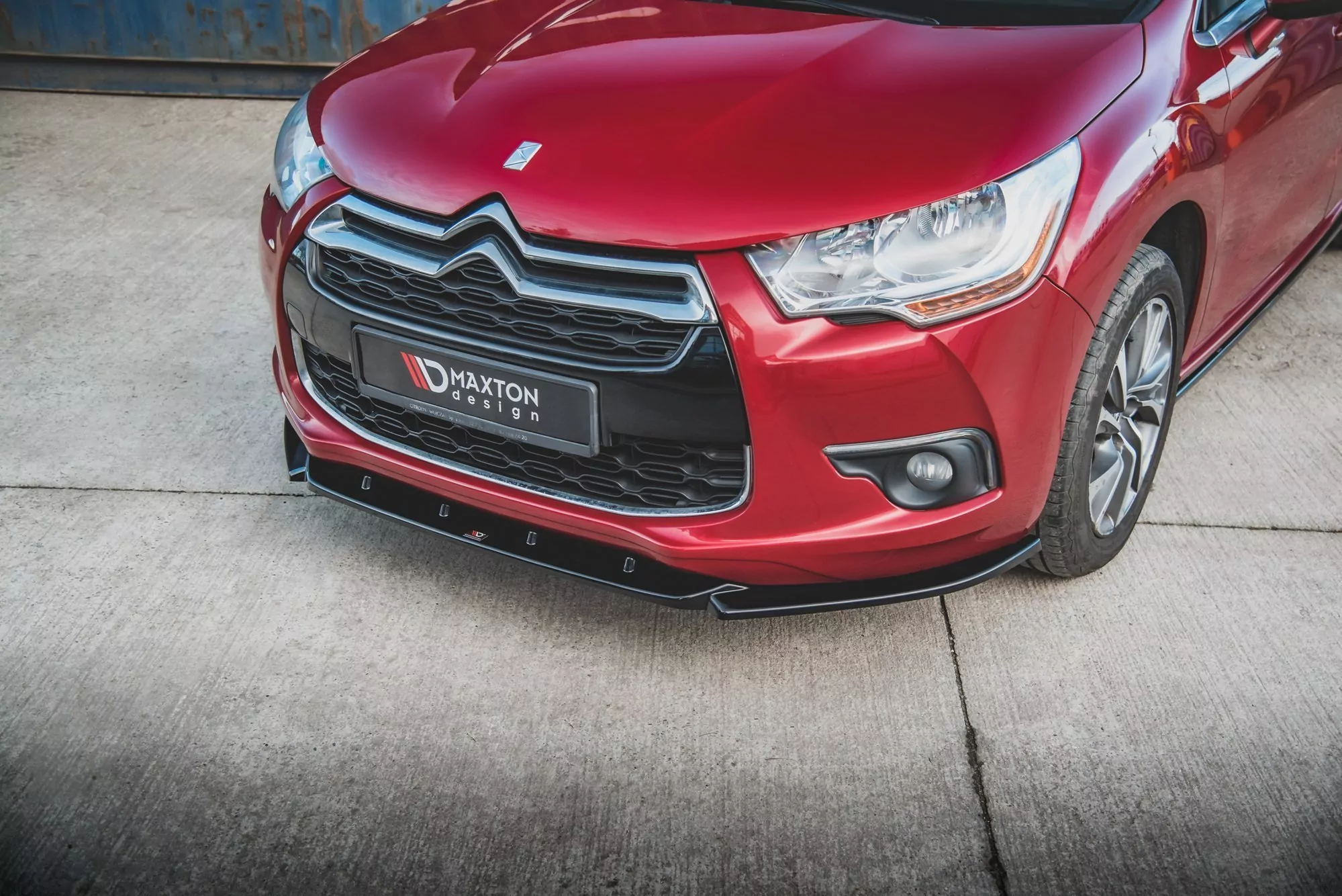 Front Ansatz Für Citroen DS4 Schwarz Hochglanz