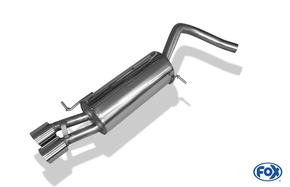 VW Polo 6R - GT und GTI  Endschalldämpfer 63,5mm - 2x90 Typ 14