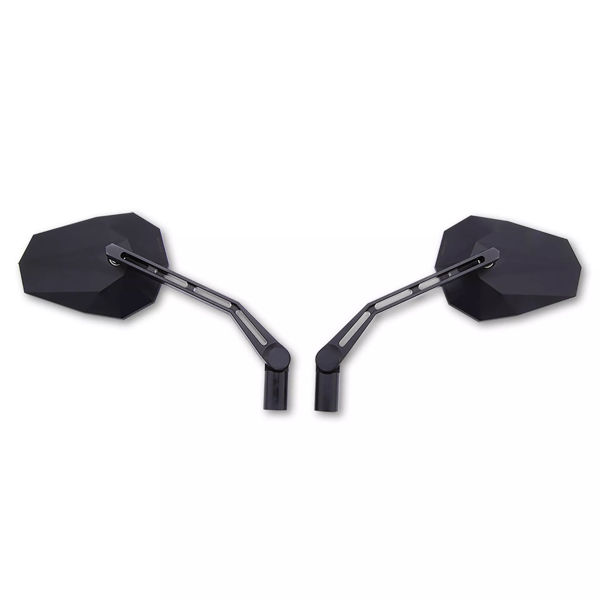 HIGHSIDER pro Handlebar Mirror Stealth-X1 Black (Pair)