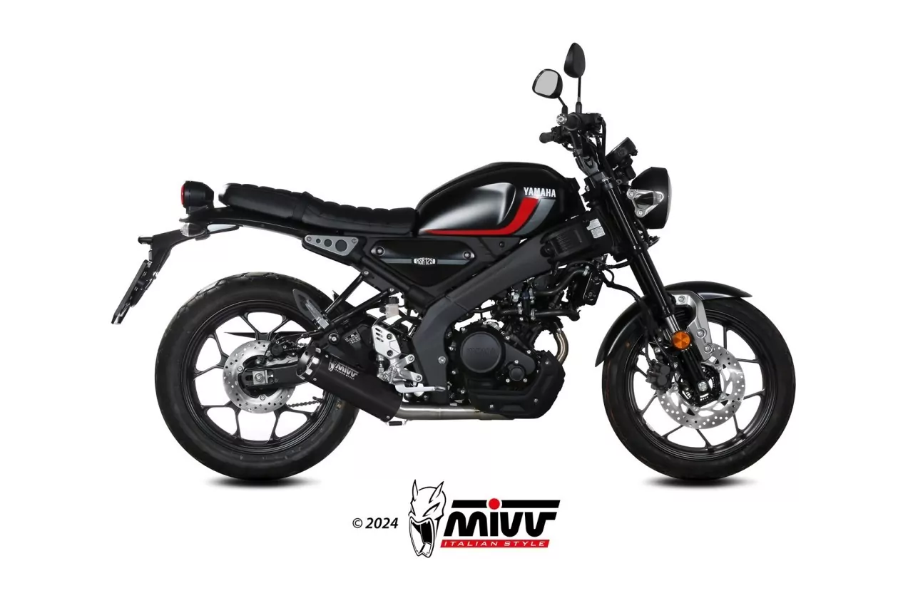 MIVV HR-1 Edelstahl Schwarz YAMAHA XSR 125 2022-2024