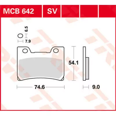 TRW Lucas Sinterbelag MCB642SV mit ABE