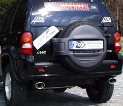 Jeep Cherokee/ Liberty Typ KJ  Endschalldämpfer zweiflutig Ausgang rechts/links - 115x85 Typ 33 rechts/links