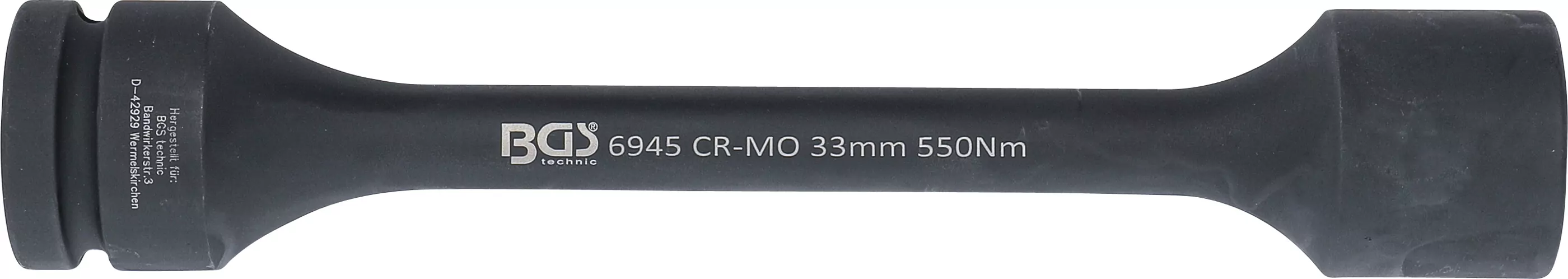 Torsions-Kraft-Steckschlüssel-Einsatz Sechskant | Antrieb Innenvierkant 25 mm (1") | SW 33 mm | 550 Nm