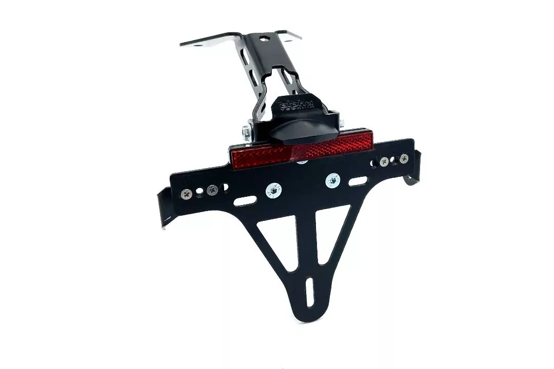 alpha Technik Kennzeichenhalter für Aprilia RS125 und Tuono 125 Typ XA Modelljahr 2021-