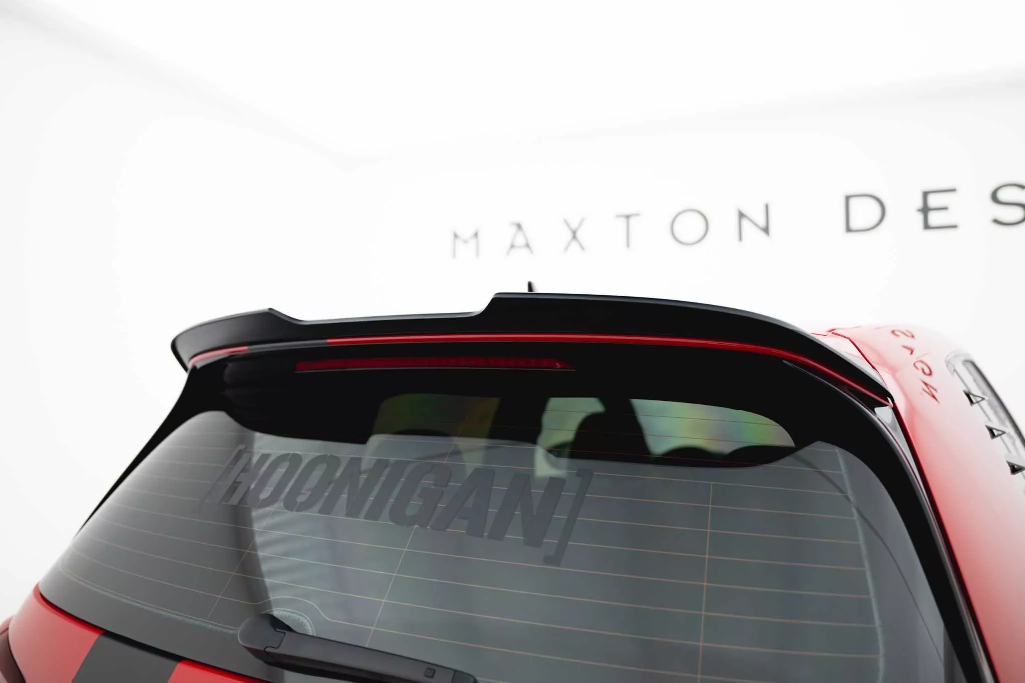 Spoiler CAP Passend Für V.2 Passend Für VW Golf 7 R/GTI FL  Schwarz Hochglanz Schwarz Hochglanz