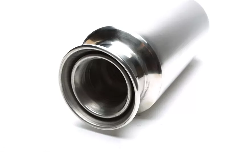 TA Technix Edelstahl Sportendschalldämpfer universal 125 / 95mm rund / gebördelt