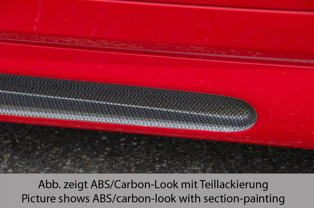 Rieger Seitenschweller rechts  carbon look für Opel Astra H Twin-Top Cabrio