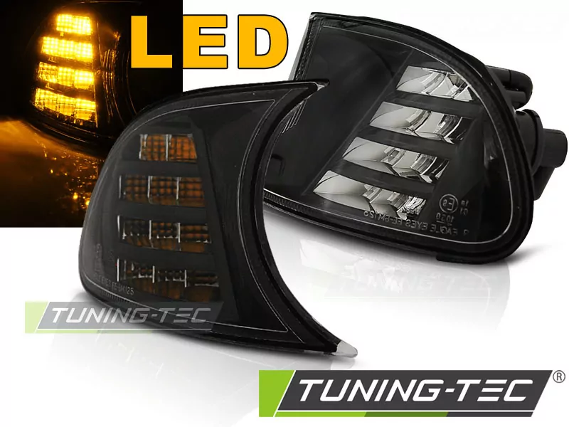 Front Direction Black Led Fits Bmw E46 04.99-08.01 C/c