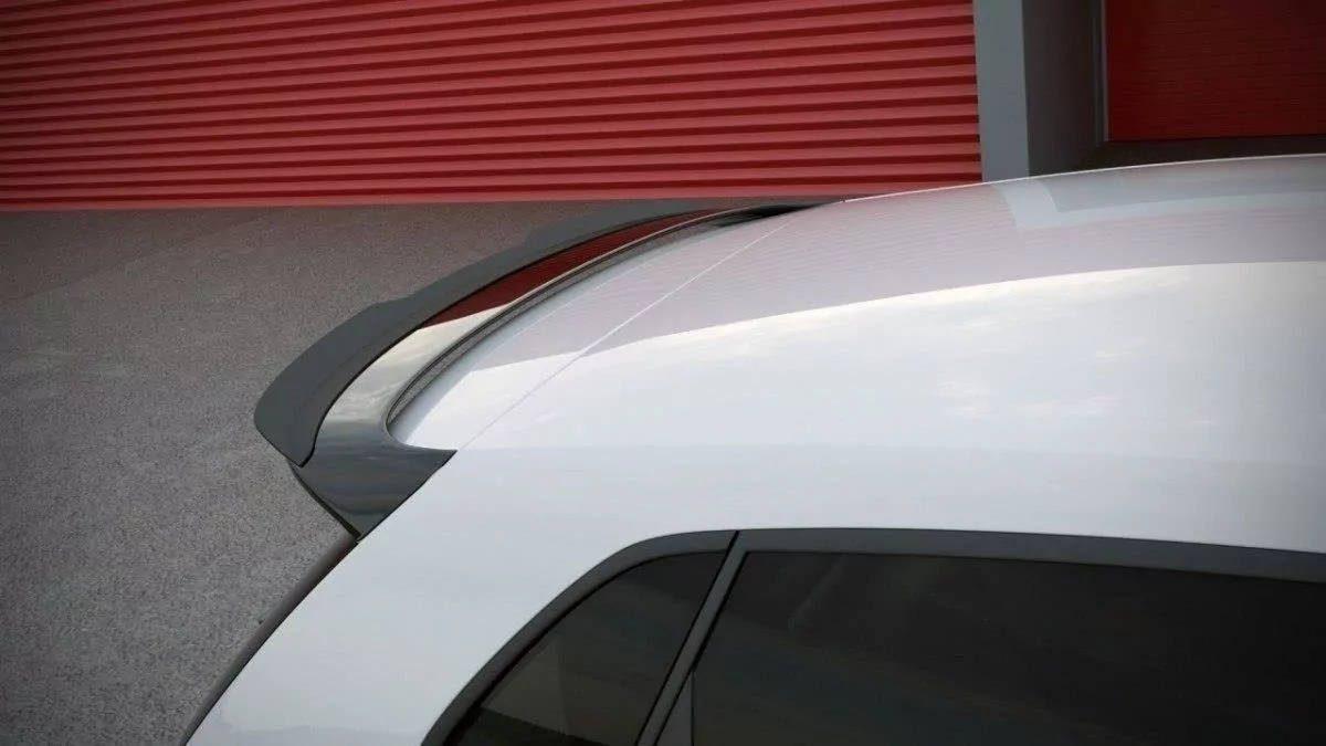 Spoiler CAP Passend Für Passend Für VW POLO MK5 (R WRC LOOK) Schwarz Hochglanz Schwarz Hochglanz