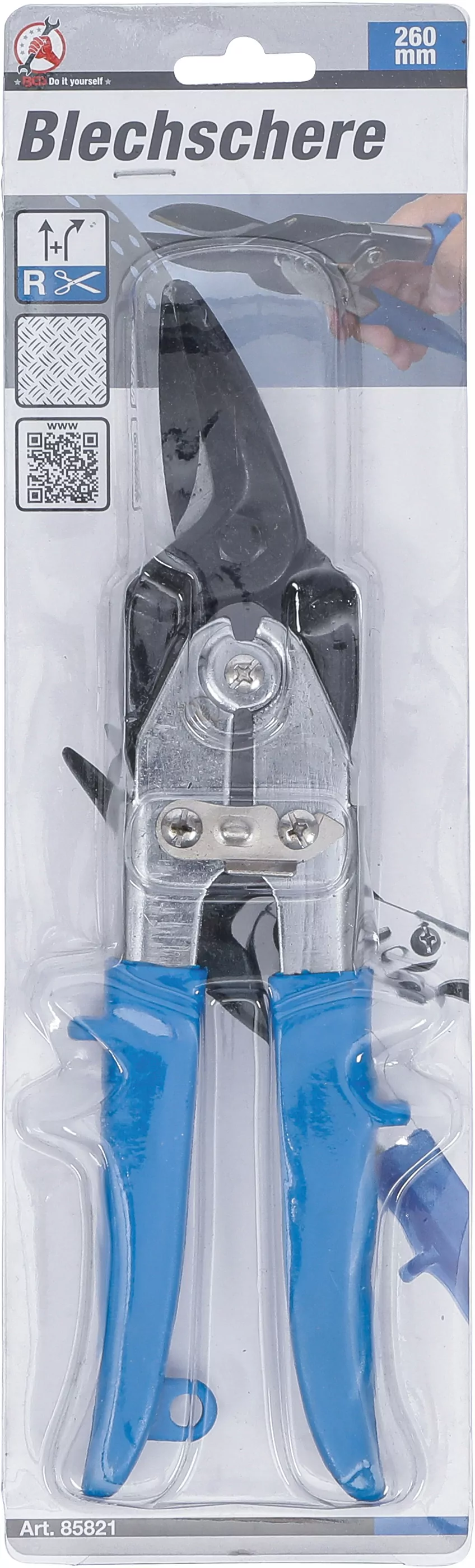 Blechschere | rechts / gerade schneidend | 260 mm