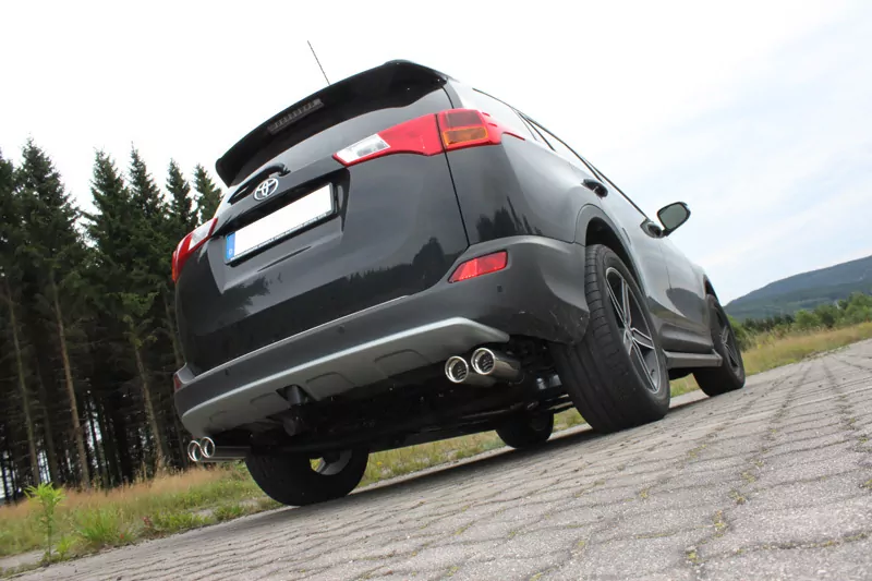 Toyota RAV 4 IV  Endrohrsystem rechts/links passend auf original Mittelschalldämpfer - 2x80 Typ 17 rechts/links