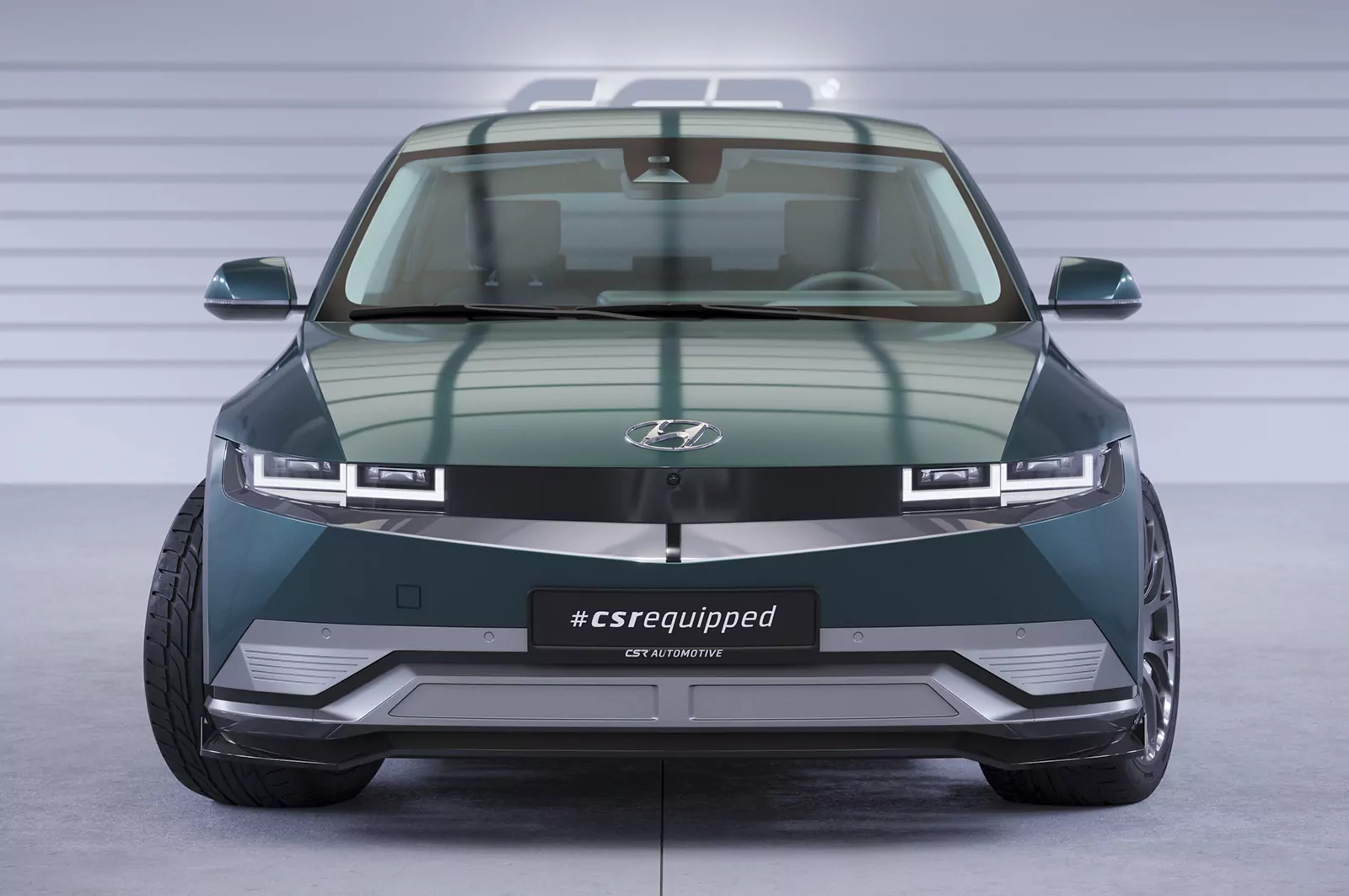 Cup-Spoilerlippe mit ABE für Hyundai Ioniq 5 CSL750 Schwarz Strukturiert