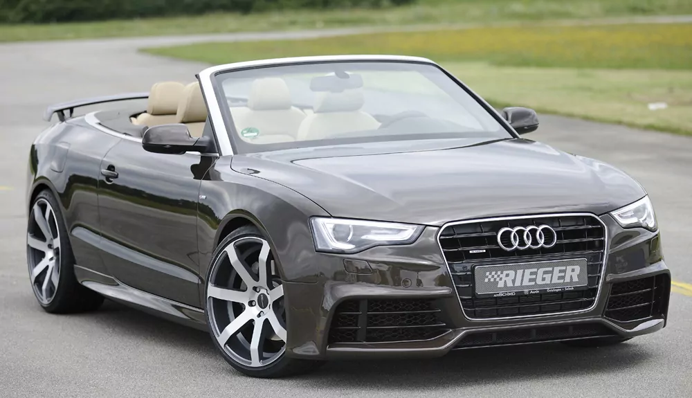 Rieger Heckflügel für Audi A5 S5 (B8/B81) - Cabrio 06.07-07.11 (bis Facelift) carbon optik