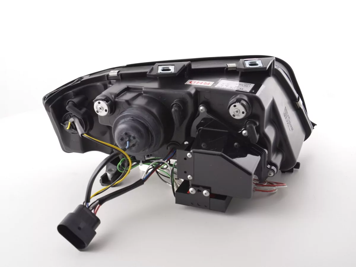 Scheinwerfer Set Daylight LED TFL-Optik Audi A6 Typ 4B Bj. 01-04 chrom für Rechtslenker