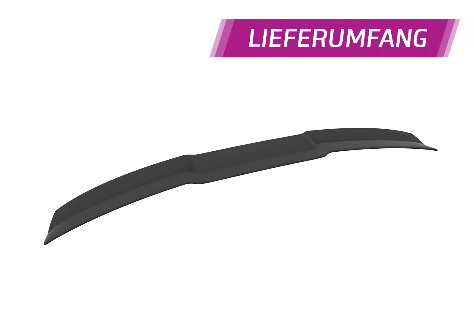 Heckflügel mit ABE für Audi A3 8PA HF696 Strukturiert (schwarz matt)