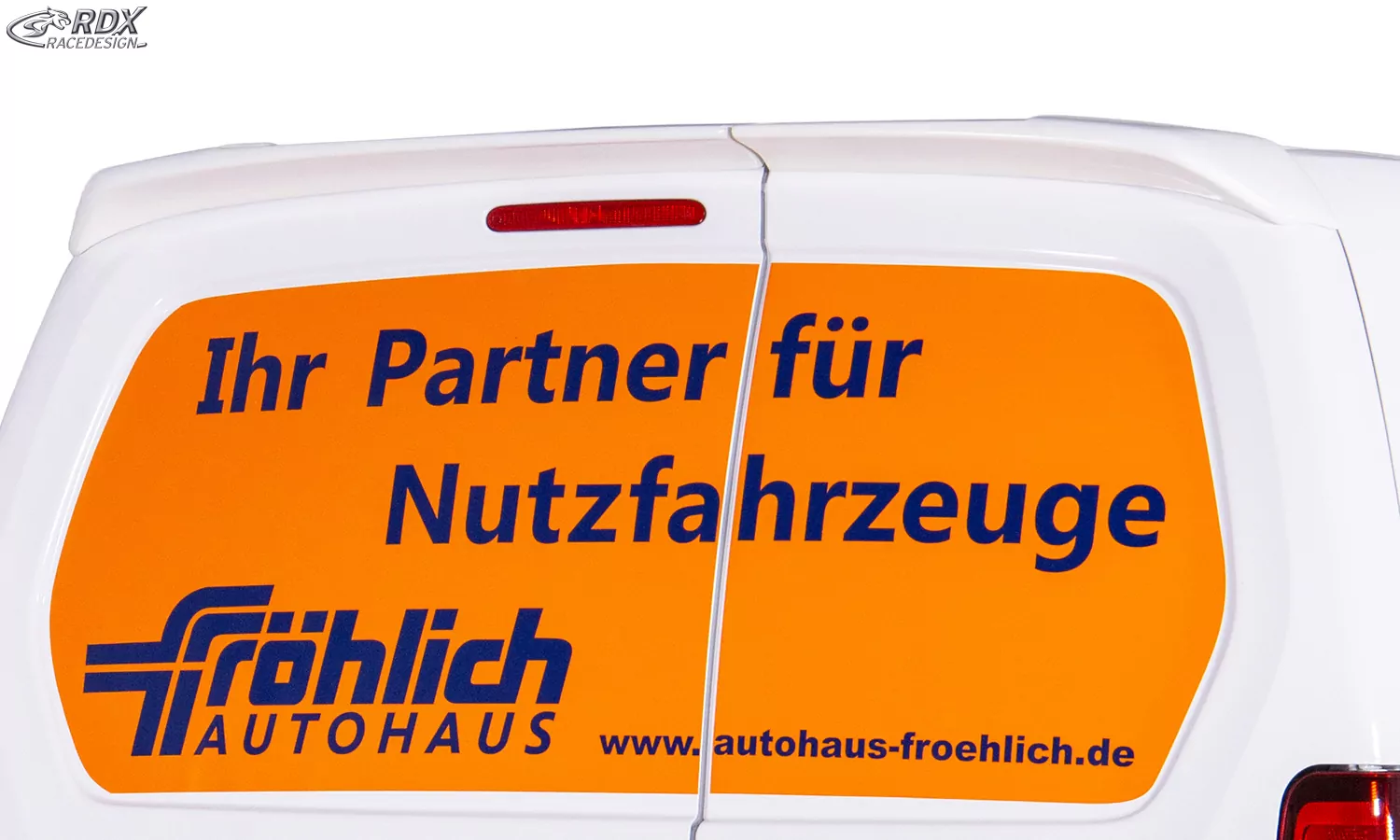 RDX Heckspoiler für CITROEN Berlingo, PEUGEOT Partner & Rifter, OPEL Combo, TOYOTA ProAce City mit Flügeltüren Dachspoiler Spoiler Flügeltürer