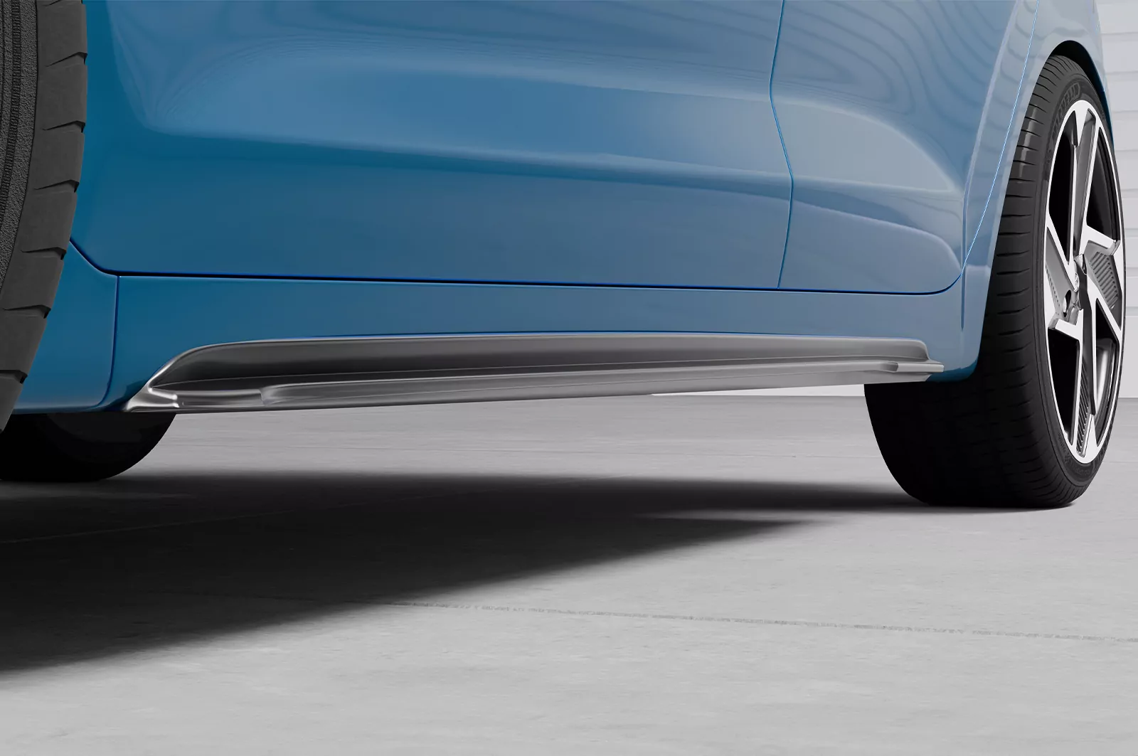 Seitenschweller für Hyundai i10 (3. Generation) SS483 Schwarz Strukturiert