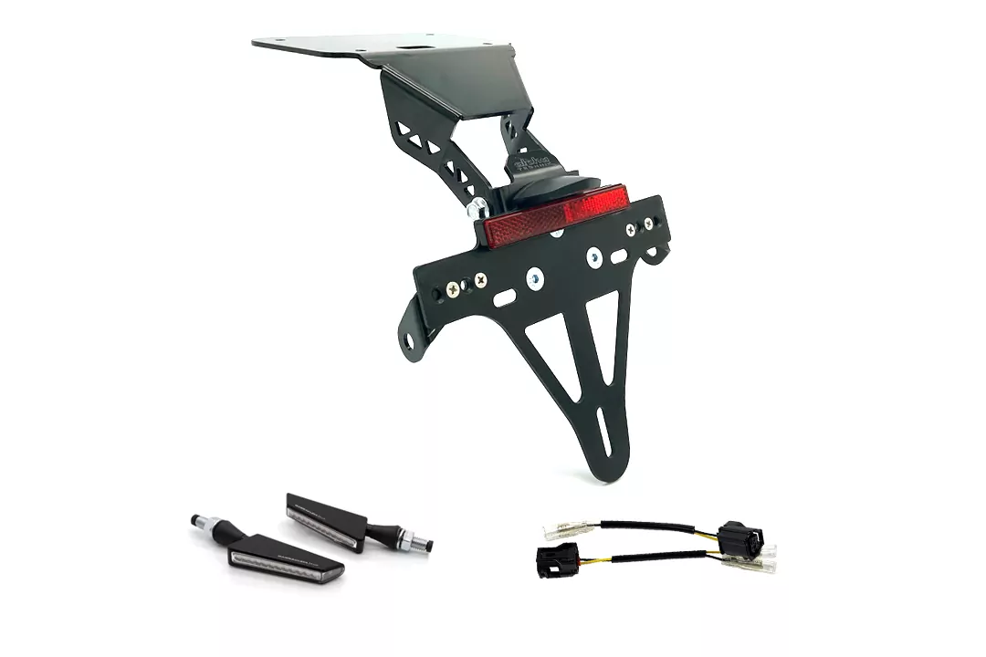 alpha Technik Kennzeichenhalter-Blinker-Kit SQ-LED Lauflicht für YZF-R3 / MT03 Modelljahr 2020- (Hinten)