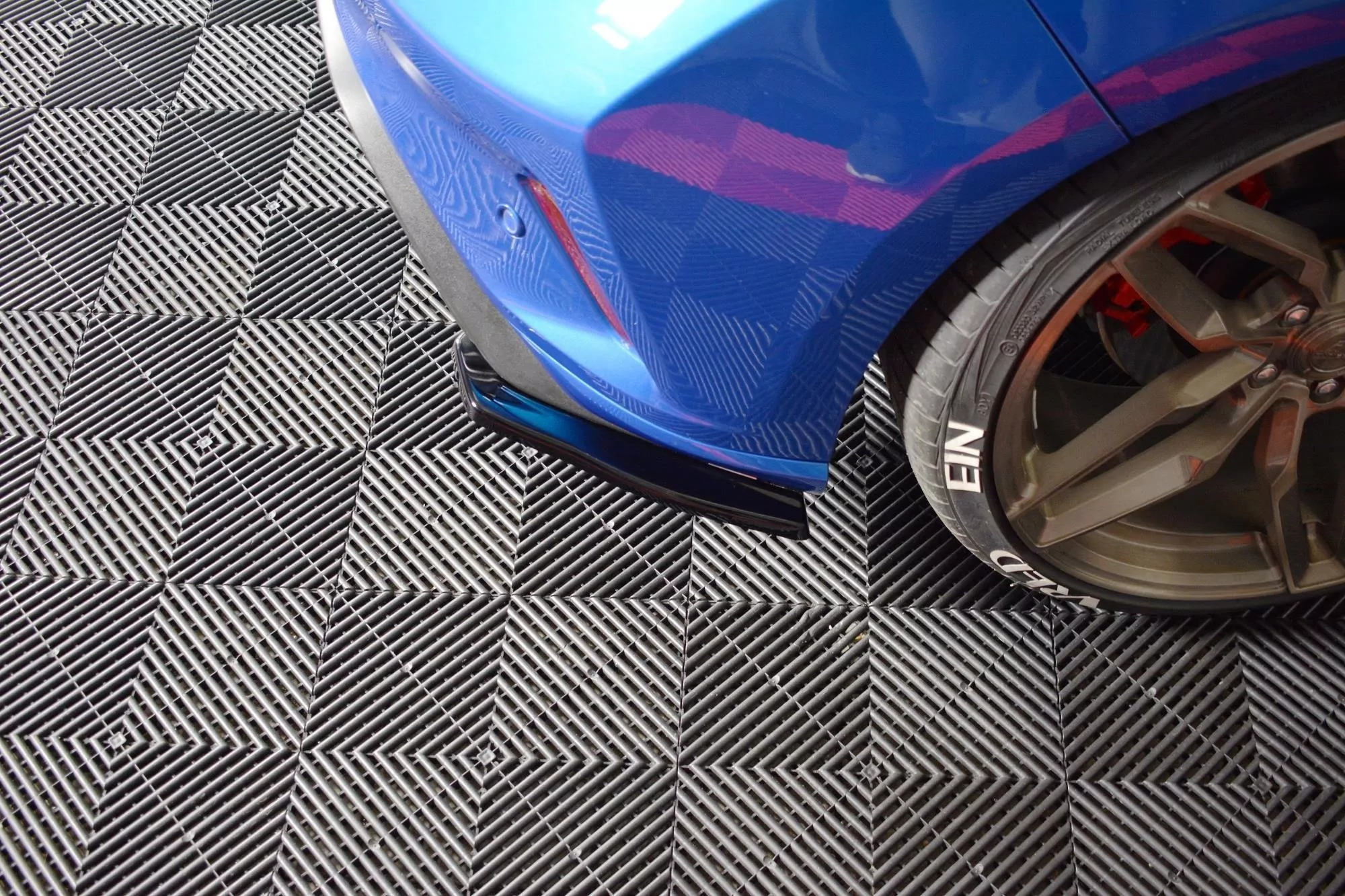 Heck Ansatz Flaps Diffusor Passend Für Passend Für FORD FOCUS MK4 ST-LINE Schwarz Hochglanz Schwarz Hochglanz