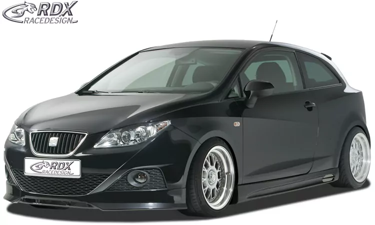 RDX Frontspoiler für SEAT Ibiza 6J, 6J SC & 6J ST -03/2012 (nicht FR, Cupra, Bocanegra) Frontlippe Front Ansatz Spoilerlippe