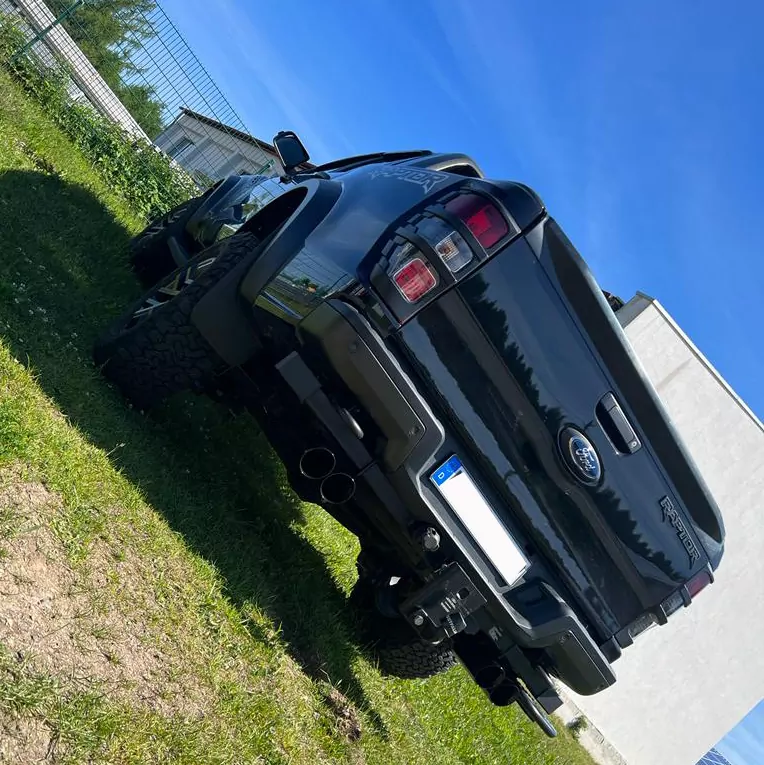 Ford Raptor - Doppelkabine Endschalldämpfer Sidepipe, Ausgang rechts/links - 2x100 Typ 25 rechts/links schwarz emalliert
