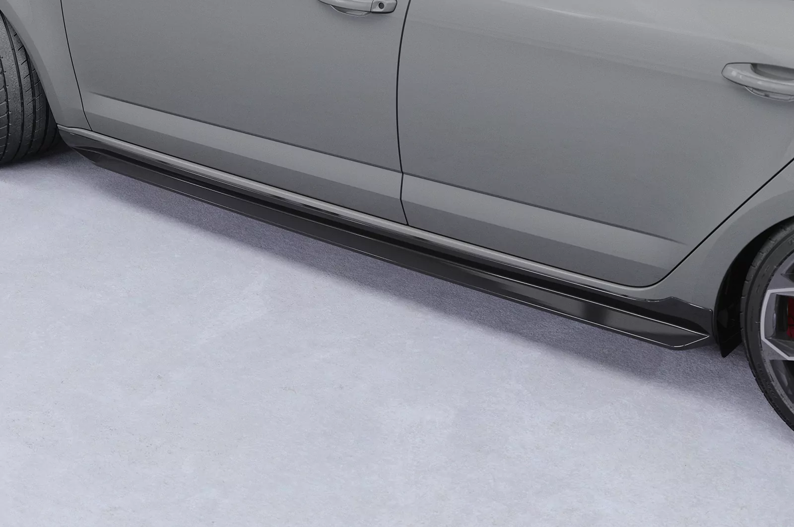 Seitenschweller mit ABE für Skoda Octavia 3 Typ 5E SS523 Schwarz Strukturiert