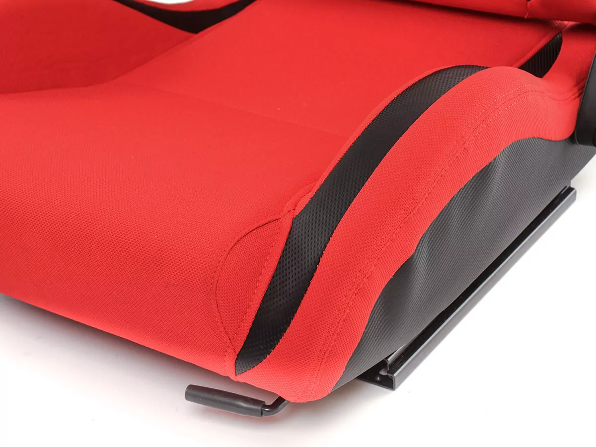 FK Sportsitze Auto Halbschalensitze Set Köln Kunstleder/Stoff schwarz/rot