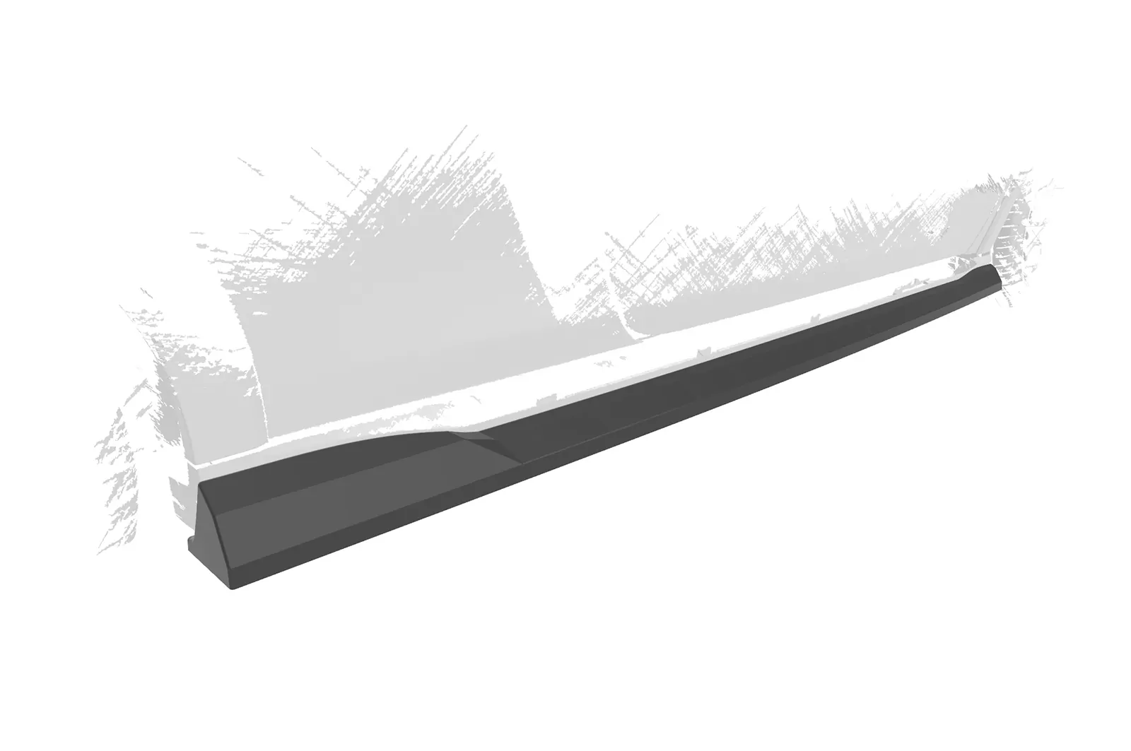 Seitenschweller für Peugeot 208 (1.Gen) GTi SS544 Schwarz Strukturiert