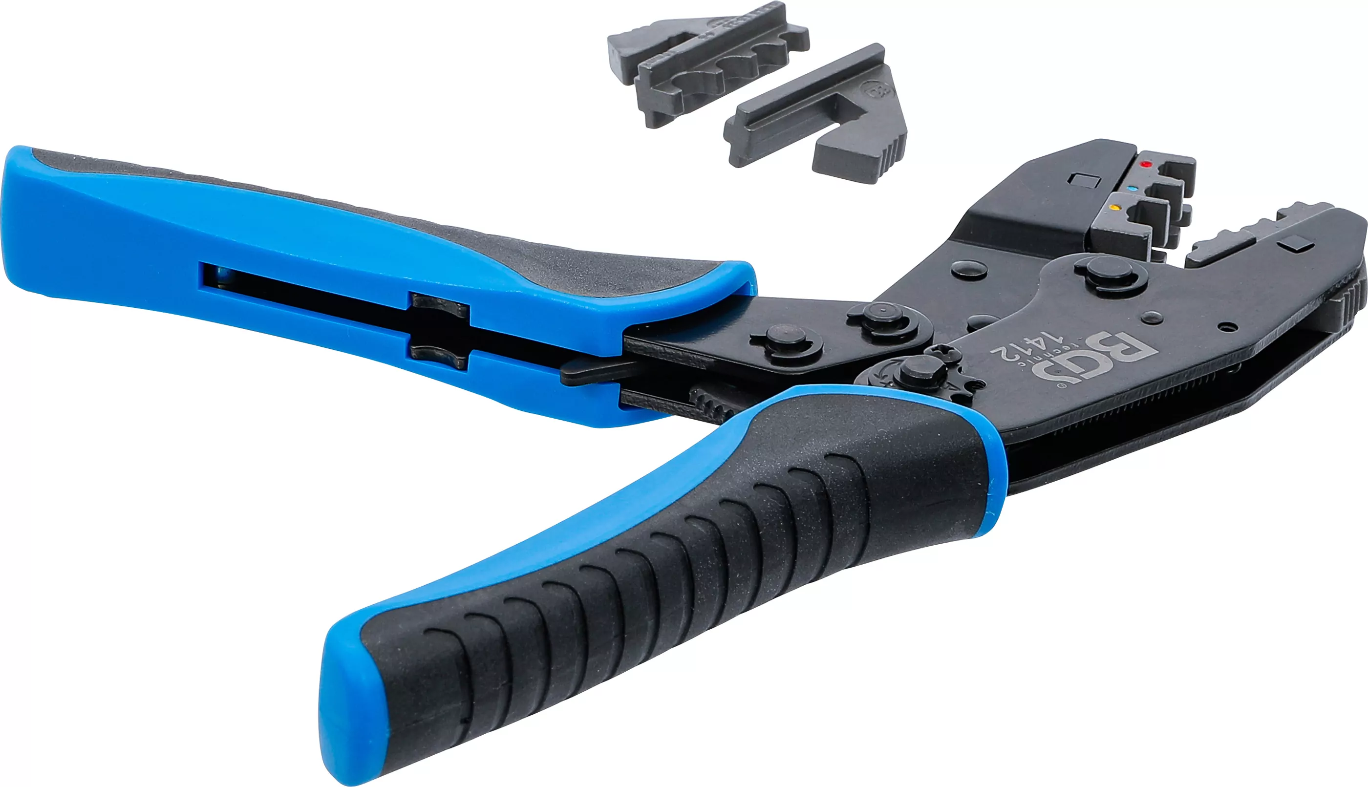 Crimpzange mit Ratschenfunktion | auswechselbare Pressprofileinsätze