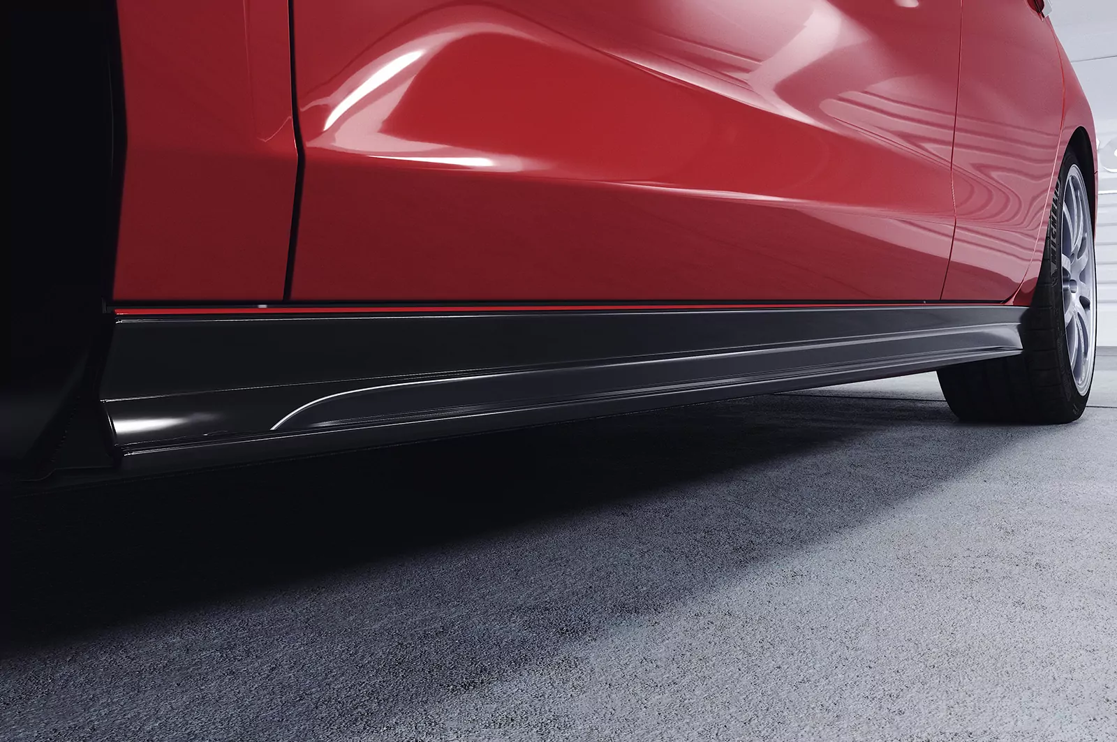 Seitenschweller für Hyundai I30 (PD) CW SS502 Schwarz Strukturiert