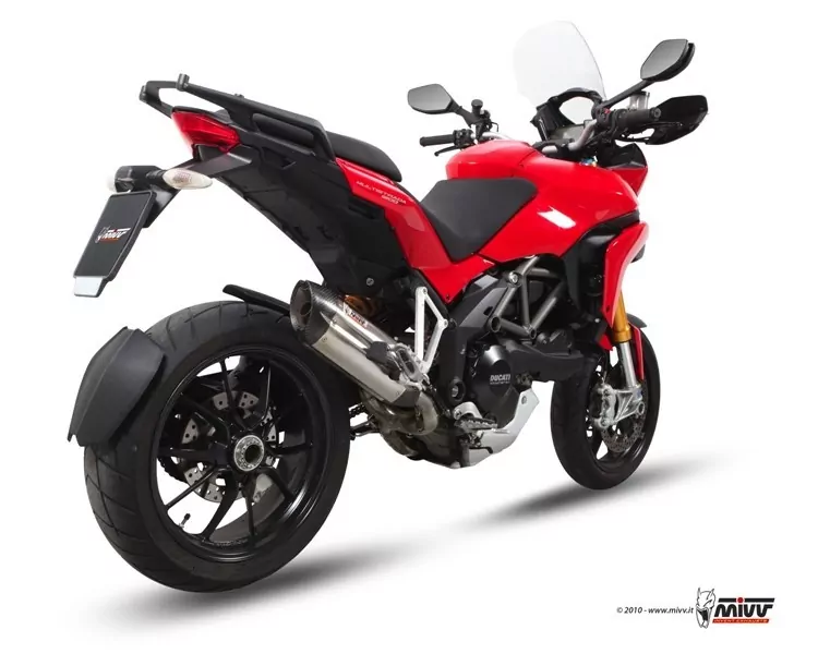 MIVV Suono Edelstahl Ducati Multistrada 1200 ´10/14