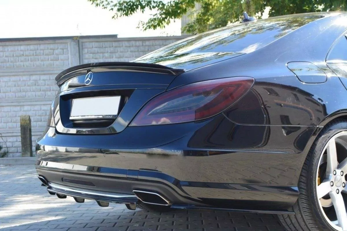 Spoiler CAP Passend Für Passend Für MERCEDES CLS C218 AMG LINE Schwarz Hochglanz Schwarz Hochglanz