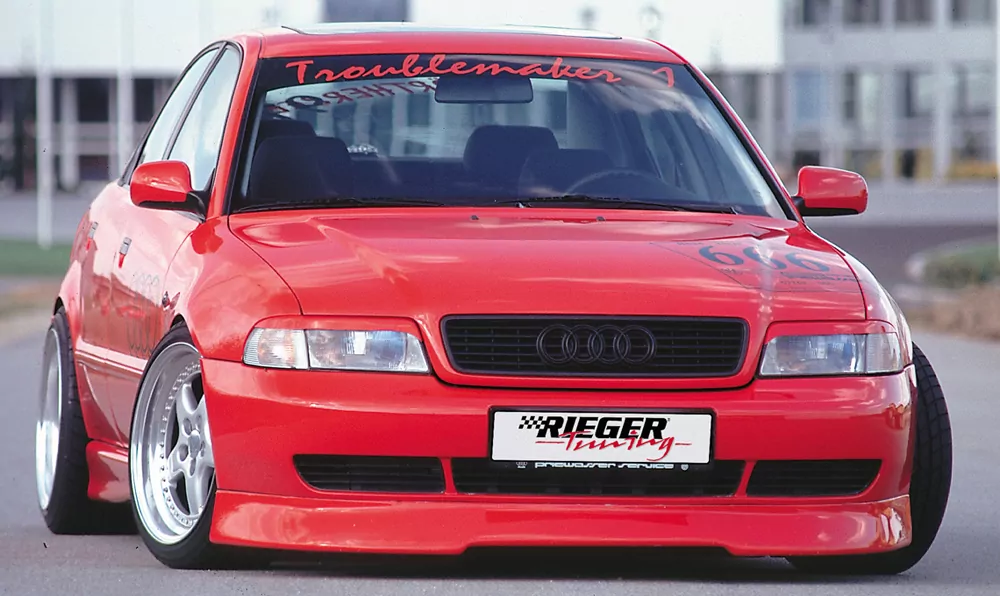 Rieger Spoilerlippe für Audi A4 (B5) - Lim. 99-12.00 carbon optik