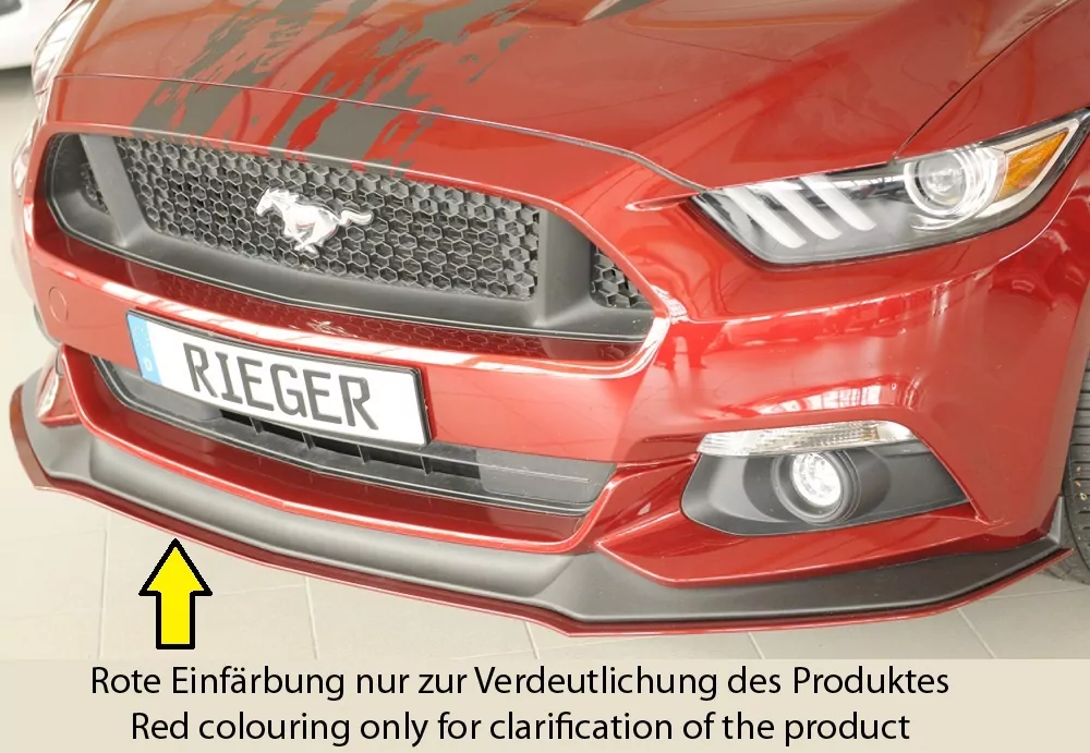 Rieger Spoilerschwert für Ford Mustang 6 (LAE) | Coupé 11.14-07.17 (bis Facelift) für orig. GT-Frontschürze
