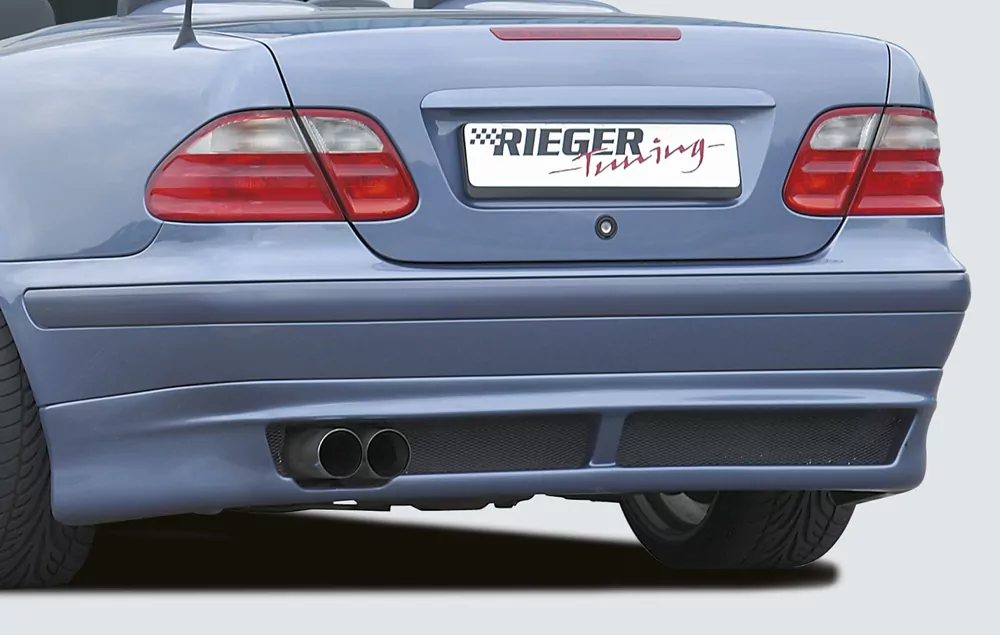 Rieger Heckansatz für Mercedes CLK (W208) - Coupé   carbon optik