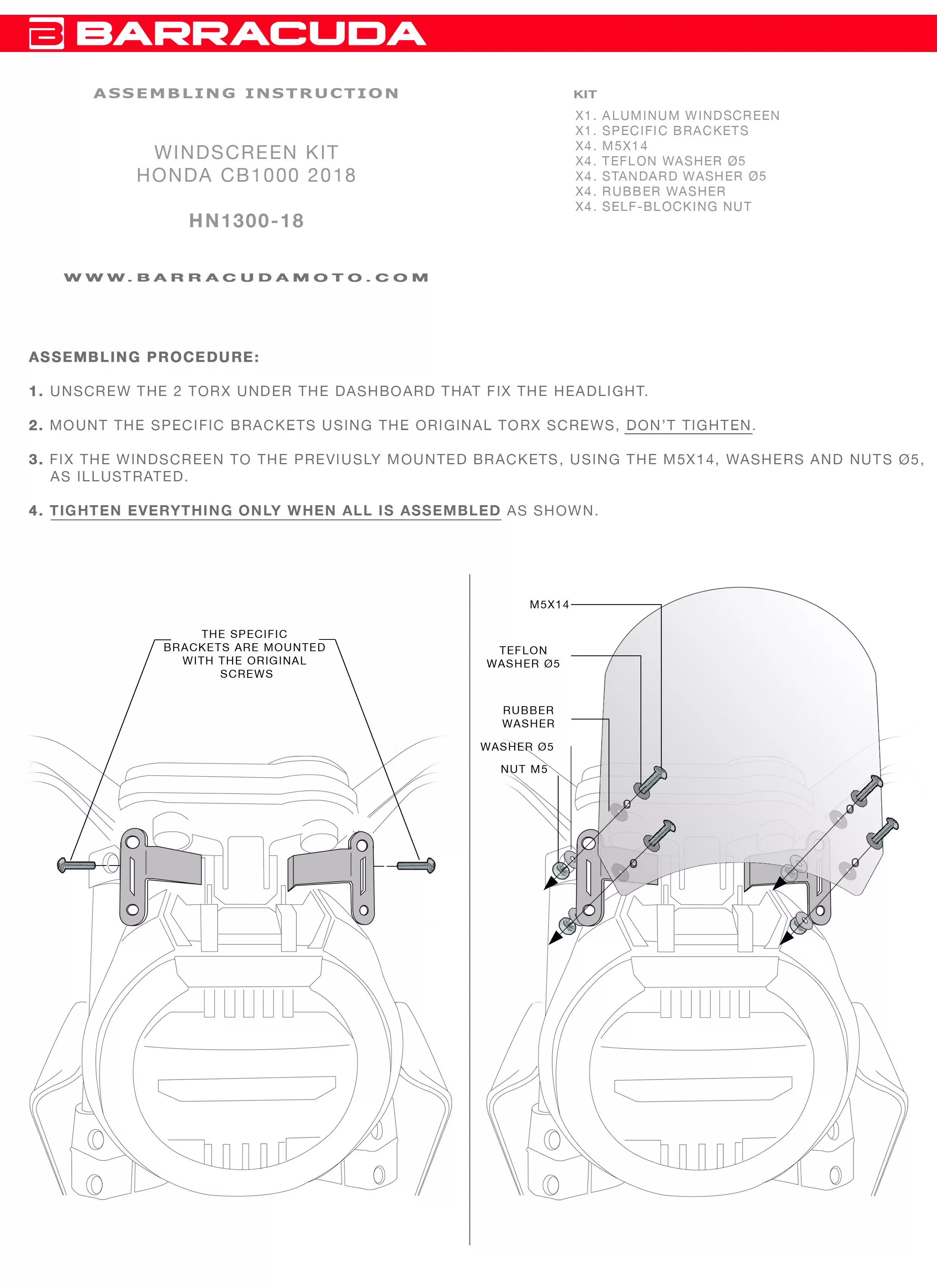 Barracuda Windschild Aerosport Aluminium Schwarz für Honda CB1000R (2018)  Honda CB650R (2019 -)
