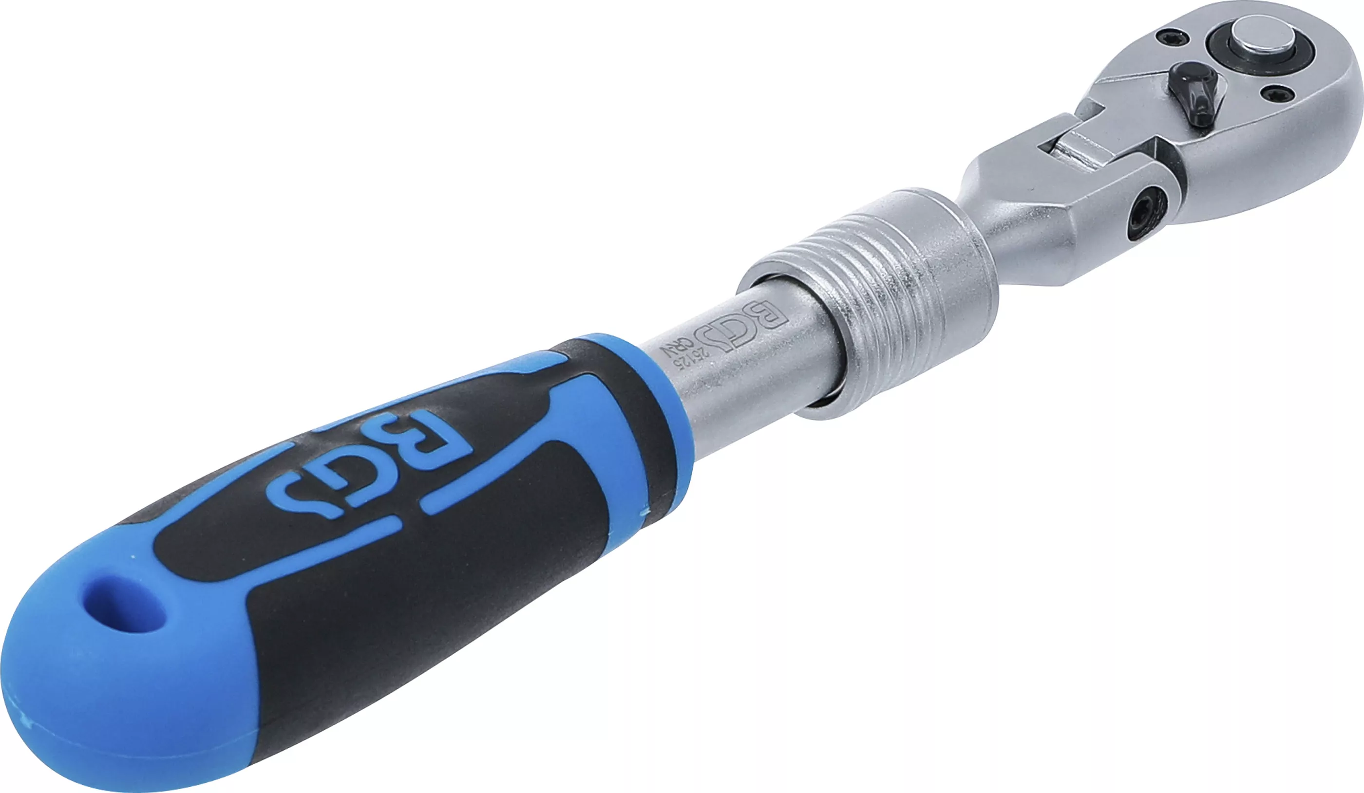 Umschaltknarre, ausziehbar, abwinkelbar | Abtrieb Außenvierkant 6,3 mm (1/2") | 210 - 250 mm