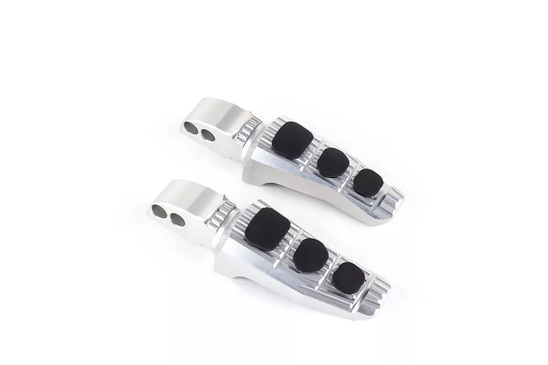 Gilles Austauschfußrasten-Kit Touring Fahrer silber für BMW R nineT F900R