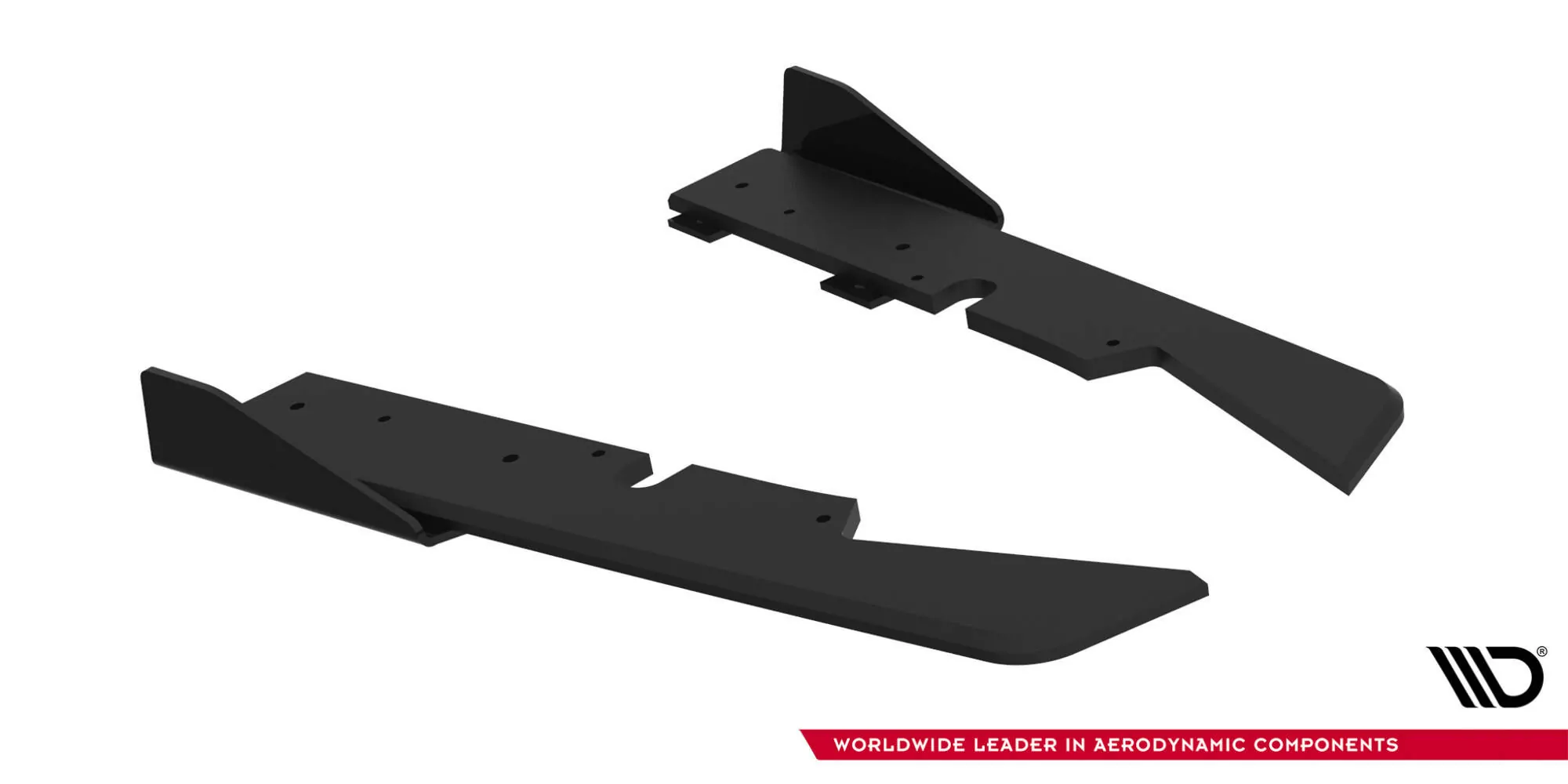 Street Pro Heck Ansatz Flaps Diffusor +Flaps Für Ford Subaru Impreza WRX STI Mk3 Facelift Schwarz Hochglanz