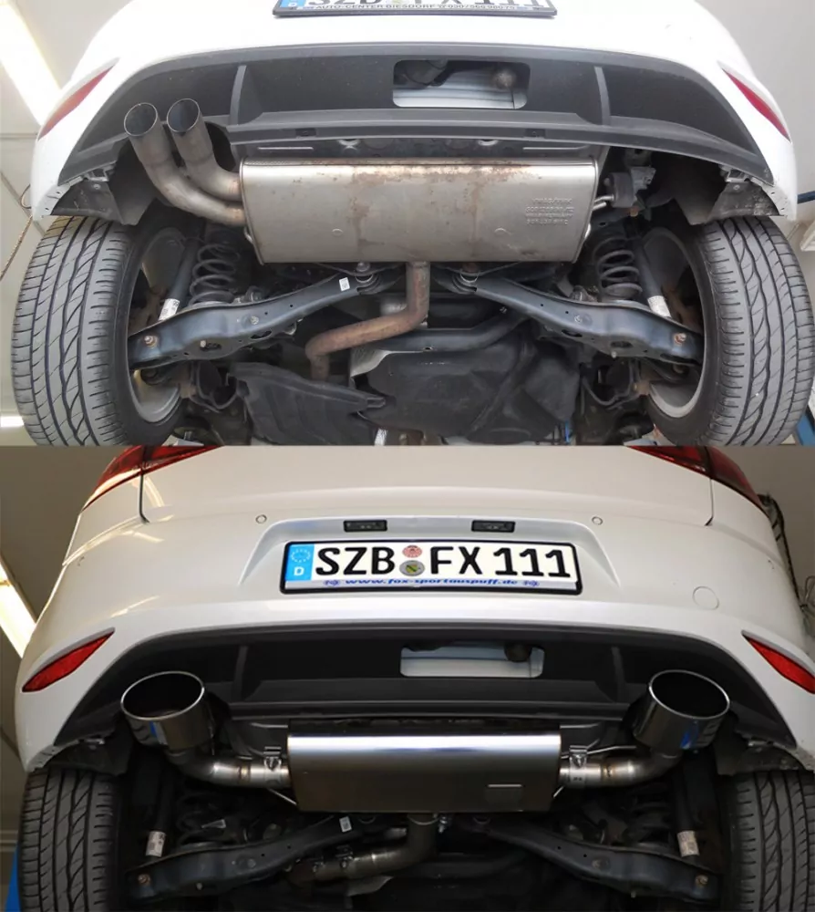VW Golf VII  - Einzelradaufhängung  Endschalldämpfer rechts/links - 160x90 Typ 38 rechts/links