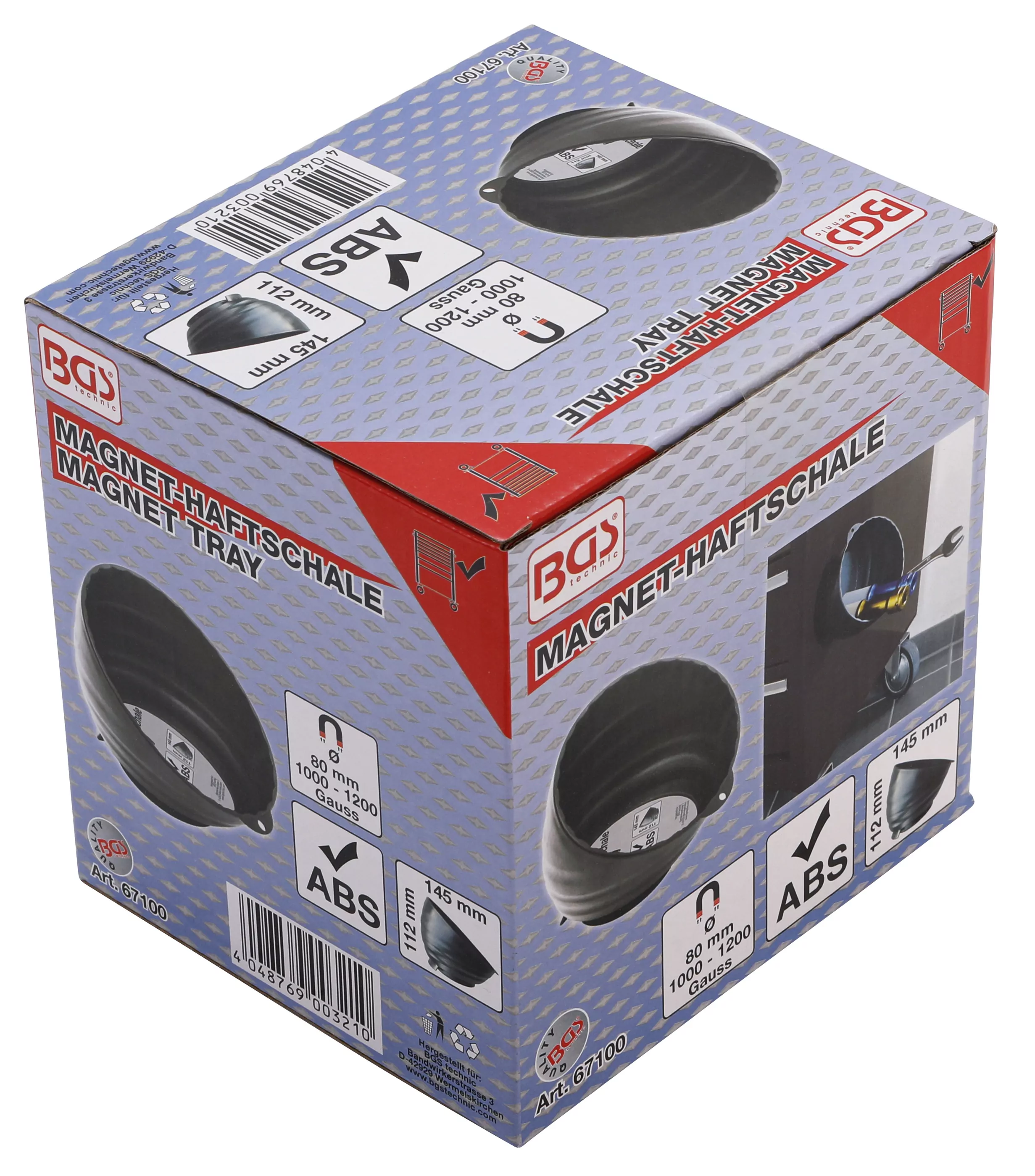 Magnet-Haftschale | extra hoher Rand | Ø 145 mm