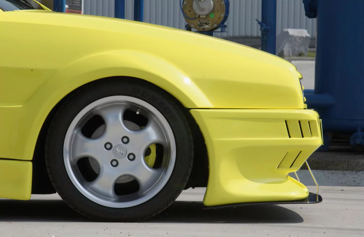 Rieger Spoilerstoßstange Breitbau I für VW Corrado (53I) | Coupé 88-95 für Bausatz mit GFK-Kotflügel