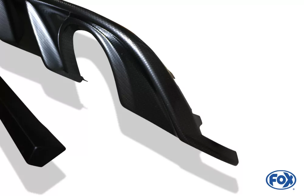 VW Golf VII Facelift starre Hinterachse - Einsatz carbon  Endschalldämpfer rechts/links - 1x100 Typ 16 rechts/links inkl. Heckeinsatz Carbon-Look