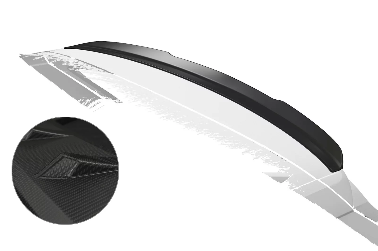 Heckflügel mit ABE für Skoda Karoq HF805-M Carbon Look (matt)
