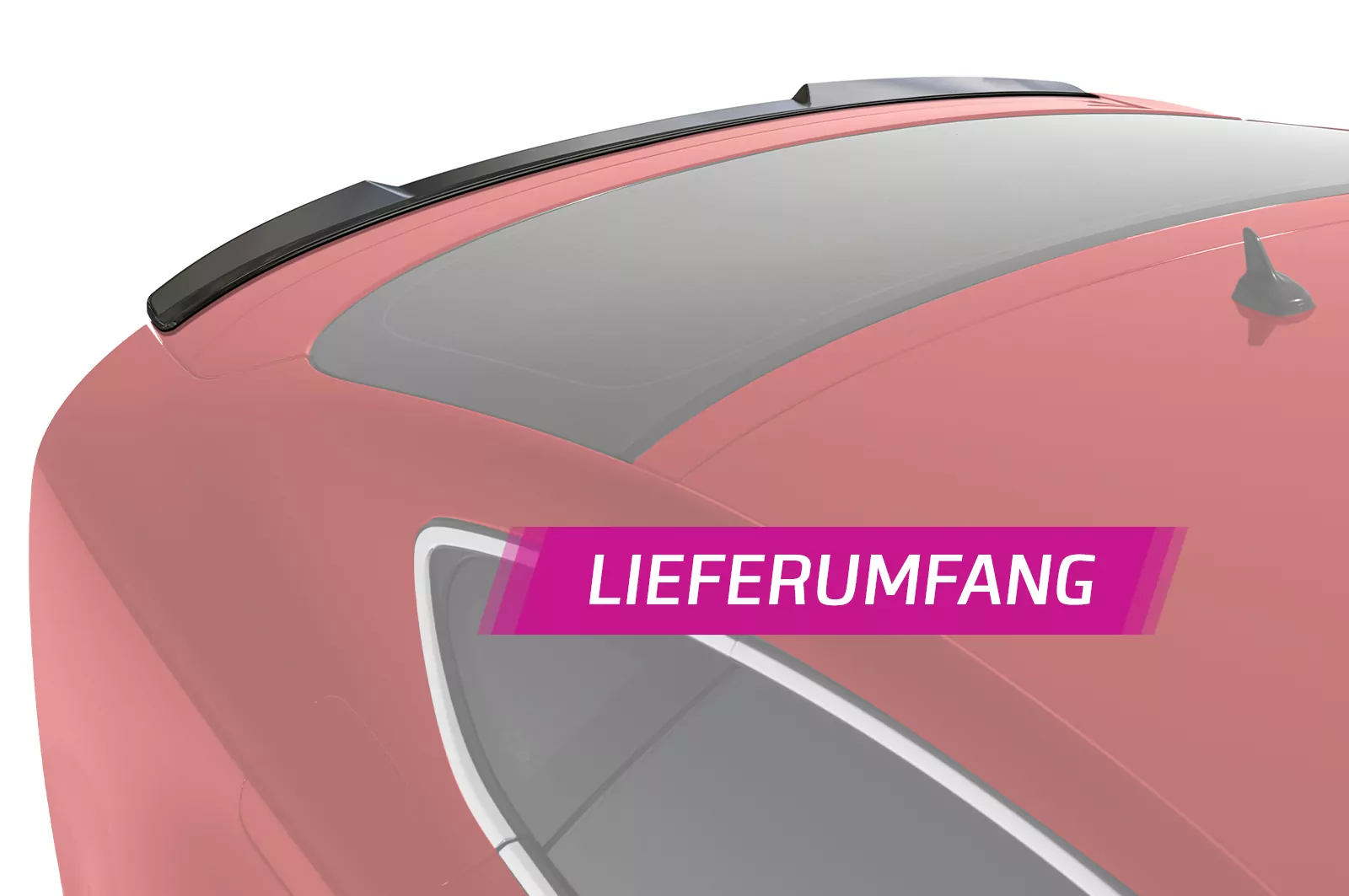 Heckflügel mit ABE für Audi A7 / S7 C7 (4G) Sportback HF890 Schwarz Strukturiert