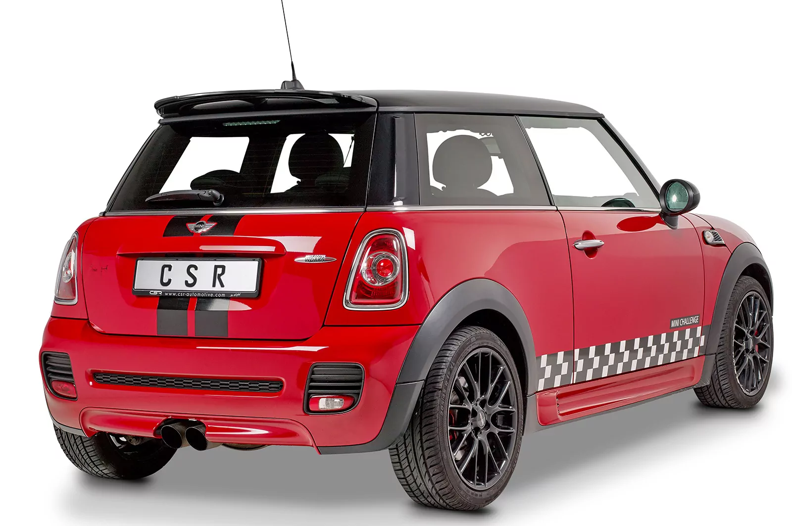 Heckflügel mit ABE für Mini R56 John Cooper Works HF729-M Carbon Look (matt)